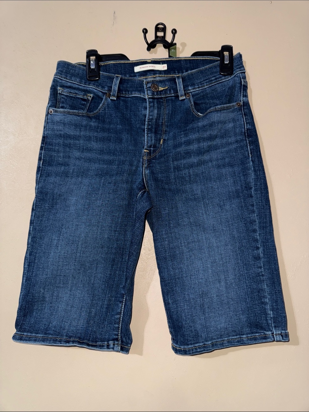 Levi's Women's Dark Blue Jean Shorts